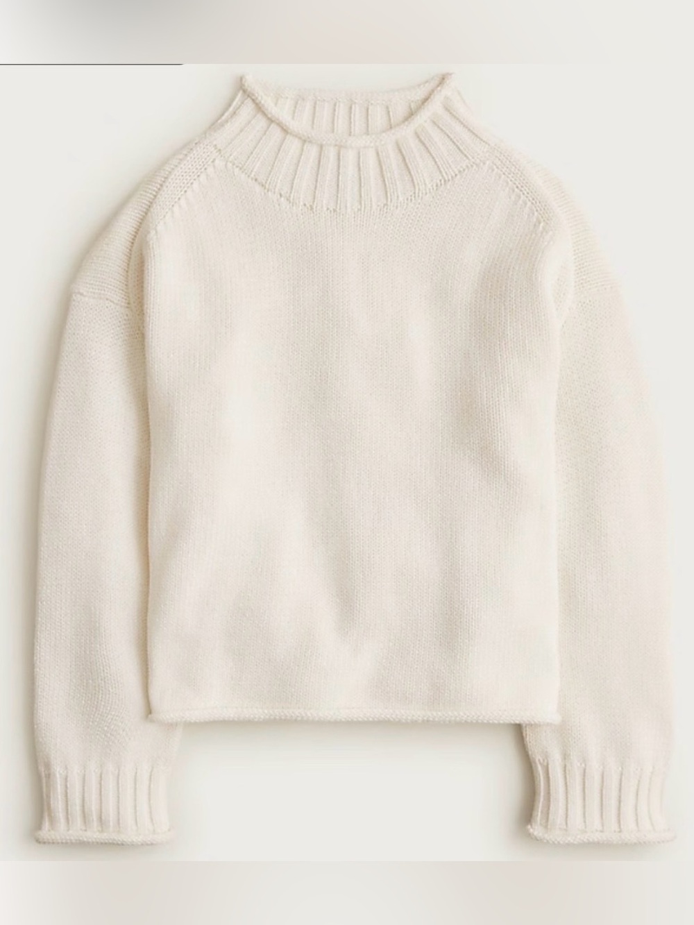 NWT J. Crew 2025 Rollneck Sweater in Ivory - Picture 10 of 10